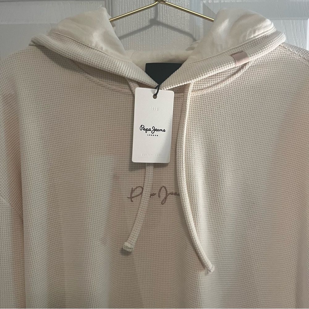 Pepe Jeans London Off-White Hoodie NWT - Picture 3 of 12